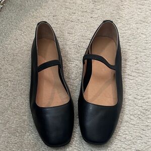 Madewell Black Leather Flats